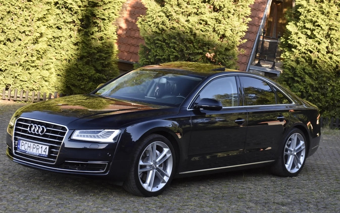 Audi A8 cena 149000 przebieg: 272000, rok produkcji 2015 z Chodzież małe 742